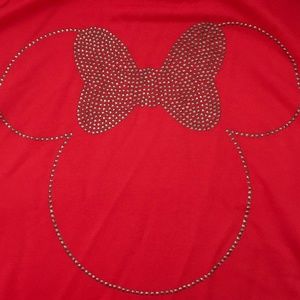 Minnie Mouse Rhinestone Long Sleeve Top